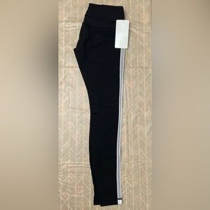 NWT Lululemon Second Chance Leggings With Side Leg Mesh Size 8